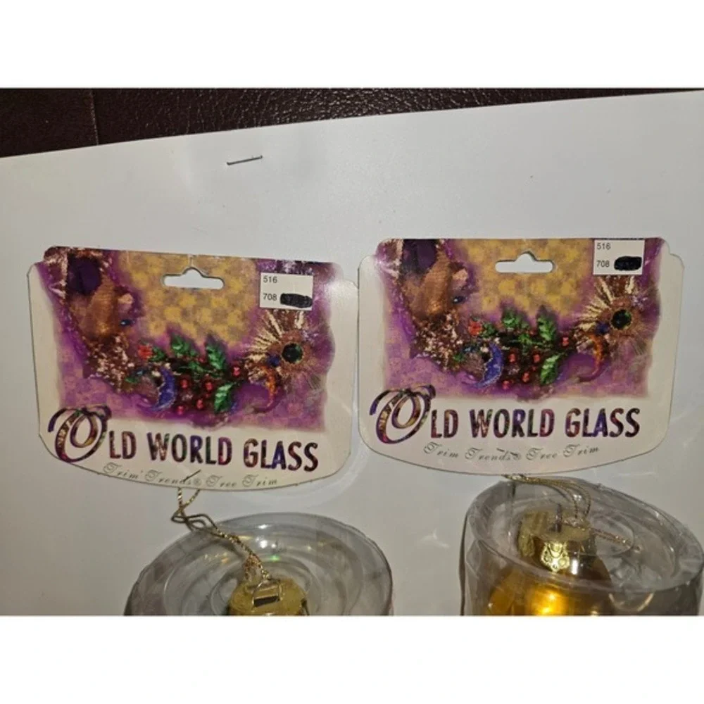 Old World Glass 1994 Vintage Banana and Corn‎ Ornaments Set of 2 Trim Trends